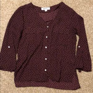 Blouse lightweight button down